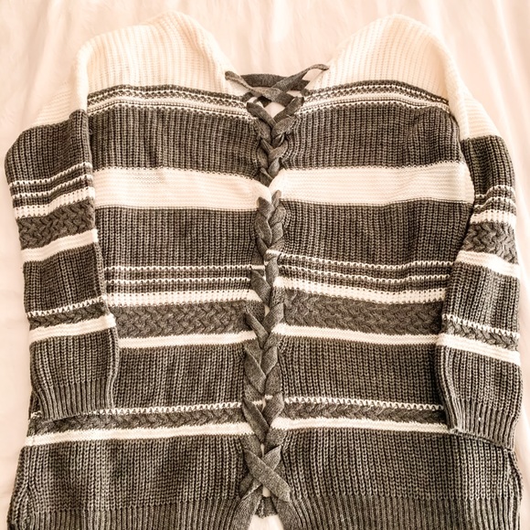 EUC Pink Rose Chunky Knit Cardigan - Picture 3 of 5